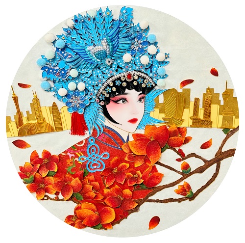 世界杯官网获一等奖作品（林梓芬：花绽粤韵迎湾梦）.jpg